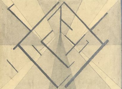DE BOECK (Félix). "Vertigo" (1920). Pencil drawing, dated and signed in the lower...