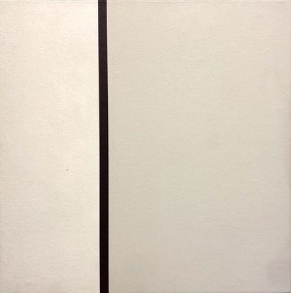DECOCK (Gilbert). "Composition" (2000). Huile sur toile, marouflée sur panneau, signée...