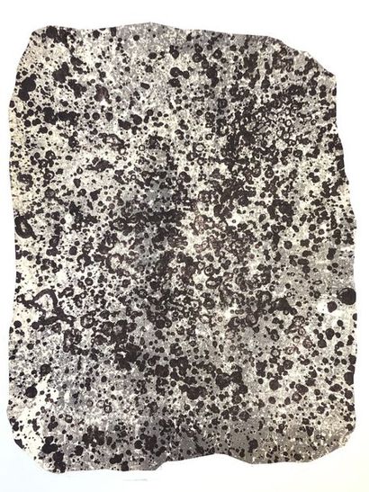 DUBUFFET (Jean). "Essay of January 24th" (ca 1960). Die-cutting and lithograph on...