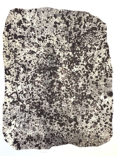 DUBUFFET (Jean). "Essai du 24 janvier" (ca 1960). Découpage et lithographie sur papier,...