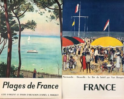 null MARQUET (Albert). "Beaches of France". Colour lithography. P., La Photolith,...