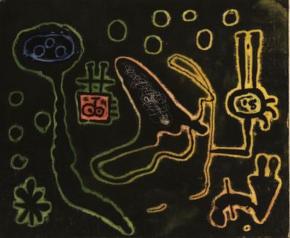 MIRÓ (Joan). "Series II" (1952). Etching and aquatint on Arches wove paper. Support...