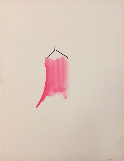 NYST (Jacques-Louis). Untitled (1970). Watercolour on paper, dated and signed in...