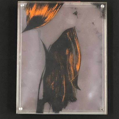 RICHEZ (Jacques). Untitled. Color Tab, mounted under strong plexi. Size : 24,5 x...