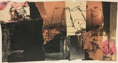 ROULIN (Félix). "Composition" (1964). Collage sur papier, daté et signé au crayon,...