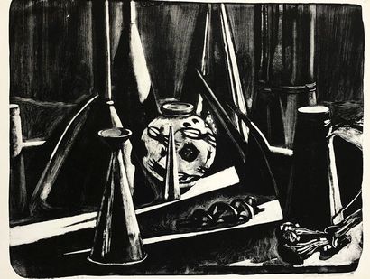 null SECHERET (John the Baptist). "Still life with a screw" (1989). Lithograph in...