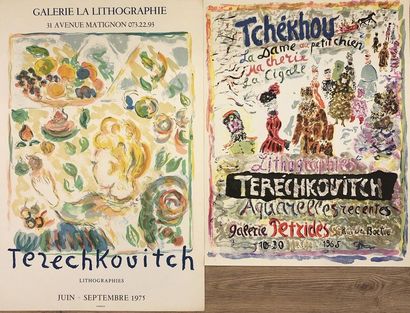 TERECHKOVITCH (Constantin). Poster (1965). Colour lithograph made for his personal...