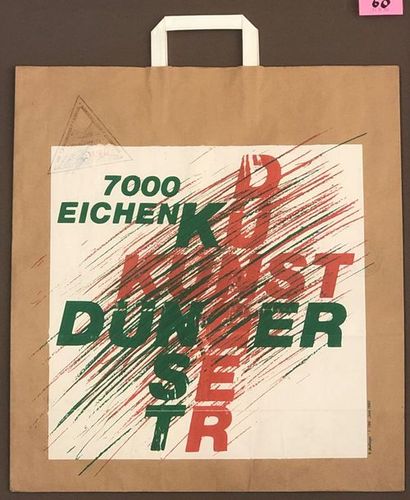 BEUYS (Joseph). "7000 Eichen-Tüte" (1982). Multiple. Sac en papier imprimé en sérigraphie,...