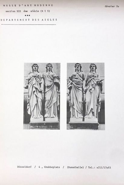 BROODTHAERS (Marcel). "Museum of Modern Art. Department of Eagles. Section XIXth...
