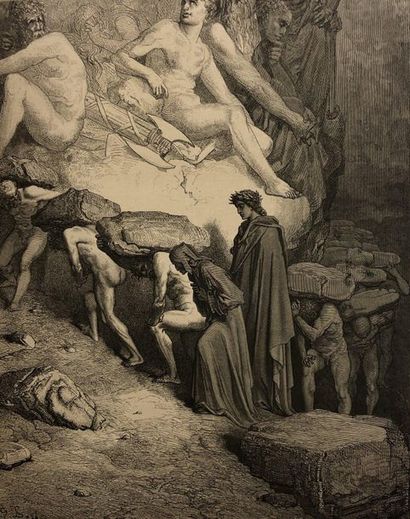 DORE.- DANTE. Le Purgatoire. Avec les dessins de Gustave Doré. Traduction française...