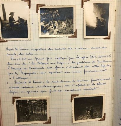 Scoutisme.- Journal scout de la 60e unité de Notre-Dame de Stalle (1940-43). Album...