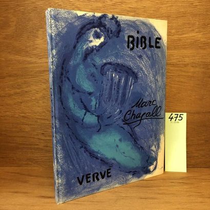 CHAGALL (Marc). Illustrations pour la Bible. P., Verve (n° 33-34), 1956, 4°, cart....