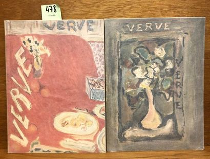 "Verve". N° 3. P., 1938, 4°, br., couv. illustrée par Bonnard. Lithographies de Marc...