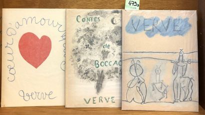 "Verve". n° 19 et 20. Couleur de Picasso. Peintures et dessins de Picasso. Textes...