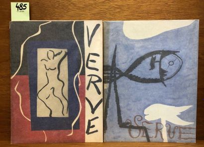 "Verve". N° 1 (1ère année). P., déc. 1937, 4°, br., couv. composée par Henri Matisse,...