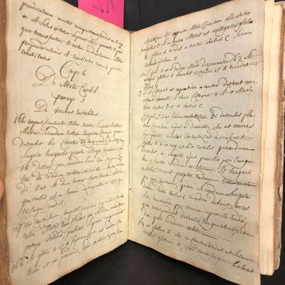 null Cours manuscrit du 18e s. : cours universitaire donné à Louvain [?] en 1786....