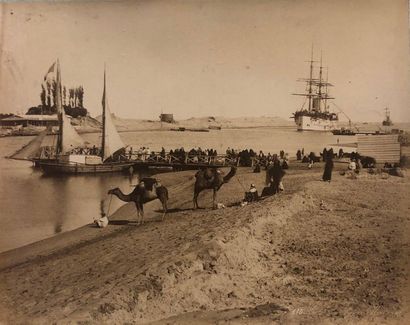 null Egypte, Indes, Japon, Palestine... (1880-1890).- Réunion de 15 photographies...
