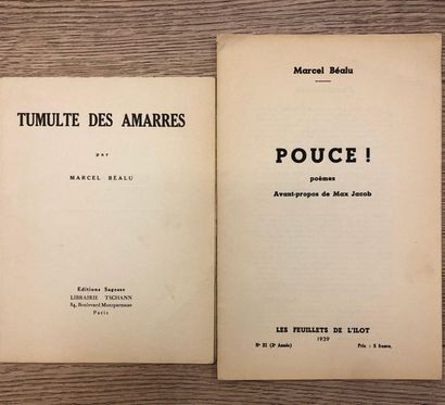 BEALU (Marcel). Pouce ! Poèmes. Avant-propos de Max Jacob. Mons, Les Feuillets de...