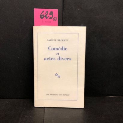 BECKETT (Samuel). Comédie et actes divers. P., Edit. de Minuit, 1966, grand in-12,...