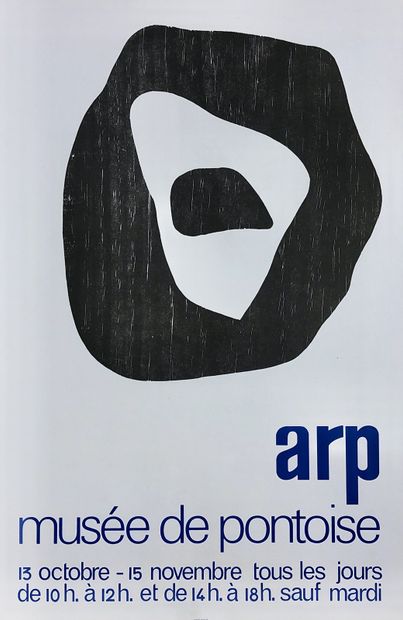 ARP (Jean). 海报：彩色平版印刷。P.，Arte，n.d.，尺寸：76 x 50 cm。