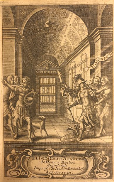 null BOECLER（Iohann Heinrich）。学术论文。Strasbourg, Io.Ioachi Bockenhofert, 1658, fort...