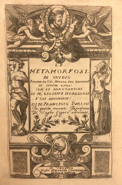 null Ovidio's Metamorfosi di Ovidio ridotte da Gio.Andrea dell Anguillar in ottava...