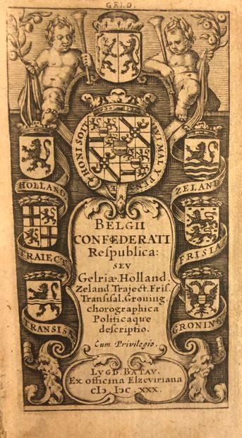 null [DE LAET (Johannes)]. Belgii confederati Respublica seu Gelriae. Holland, Zeeland....