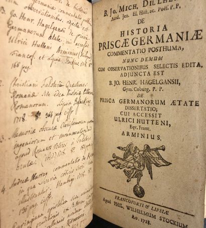 null DILHERR (Johann Michael). De Historia Priscae Germaniae commentatio posthuma...