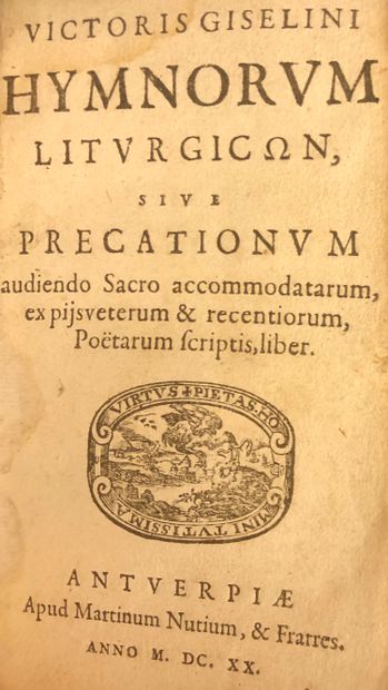 null GHYSELINCK (Victor). Hymnorum liturgicon sive Precationum audiendo sacro accommodatarum,...