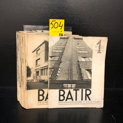 null "Batir". Revue mensuelle illustrée d'Architecture, d'Art et de Décoration. Rédacteur...