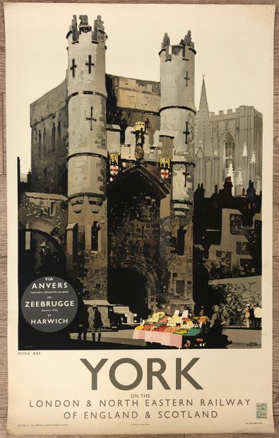 null TAYLOR (Fred). "York". Lithographie en couleurs. London, The Baynard Press,...