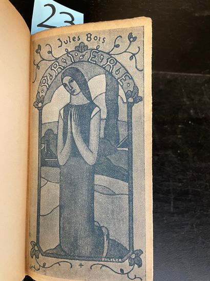 null 伍德（Jules）。祈祷。诗歌（1885-1893）。P., Librairie de l'Art indépendant, 1895, 8°议程，1...