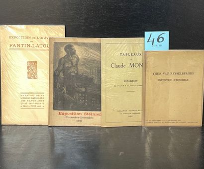 null Réunion de 4 catalogues d'exposition : Fantin-Latour au Palais de l'Ecole nationale...