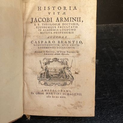 null BRANDT (Kasper). Historia vitae Jacobi Arminii [...]. Amsterdam, Martin Schagenius,...