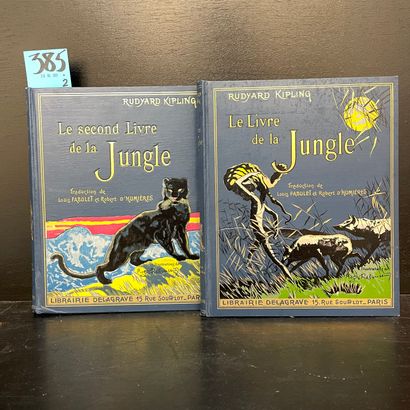 KIPLING (Rudyard). Le Livre de la Jungle. Le seconde livre de la jungle. Illustrations...