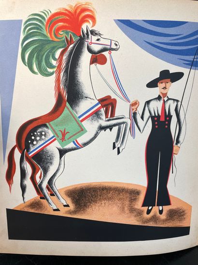 null CAPPE (Jeanne). Le Cirque. Illustrations de Santa Rosa (7 grandes lithographies...
