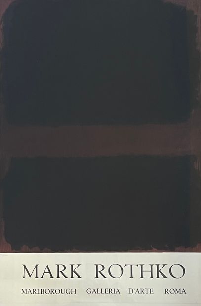 null 
ROTHKO (Mark). Affiche (1970-71). Lithographie en couleurs tirée sur Fabriano,...