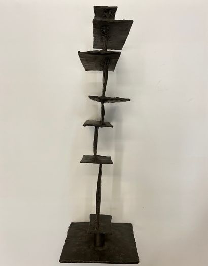 COUSINS (Harold). Sans titre (1969). Sculpture métallique, datée et signée en creux....
