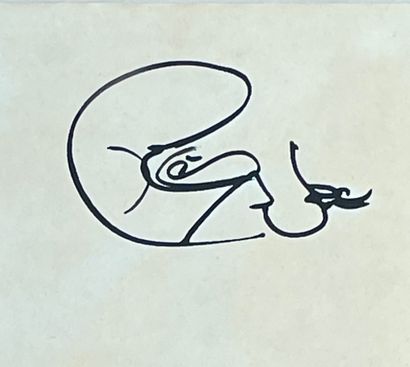 DOTREMONT (Christian). "Excès sobre" (1975). Encre sur papier, titrée, datée et signée,...