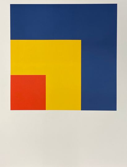 KELLY (Ellsworth). "Red, Yellow, Blue" (1963). Lithographie tirée sur papier vélin,...