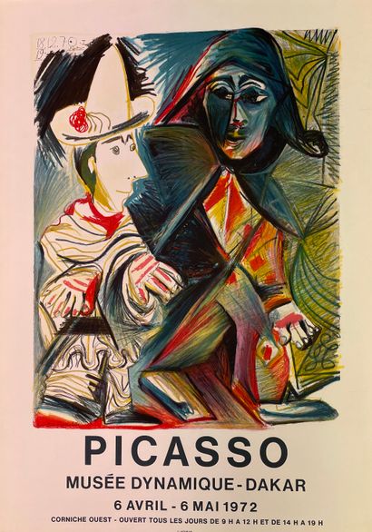 PICASSO (Pablo). Affiche (1972). Lithographie d'interprétation pour son exposition...
