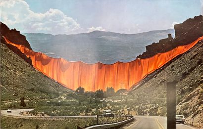CHRISTO. "Running Fence, Sonoma and Marin Counties, California" (1979). Planche offset...