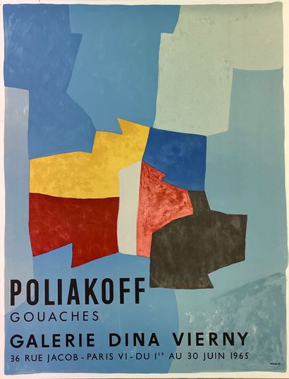 POLIAKOFF (Serge). Affiche (1965). Lithographie en couleurs réalisée à l'occasion...