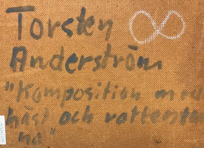 null ANDERSTROM (Torsten). "Komposition" (1940). Oil on panel, monogrammed on the...