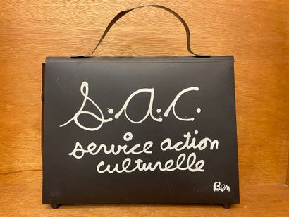 BEN (Benjamin VAUTIER, dit). "S.A.C. Service d'Action Culturelle"（1988）。黑色PVC外壳，丝印。版本Accès...