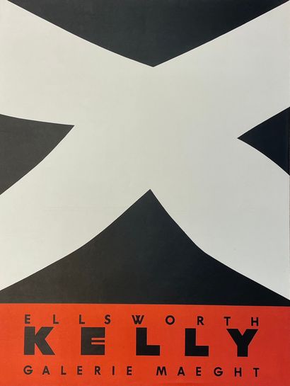 KELLY (Ellsworth). "Expo 58" (1958). Affiche lithographique en couleurs réalisée...