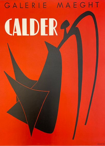 CALDER (Alexander). "Mobiles de Calder". Lithographie en couleurs réalisée pour son...