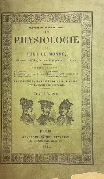 null [BERTAL和LEFIX]。总集。整个世界的生理学，有一百五十多幅小图示。P., Gennequin Aîné, 1844, 8°, 120 p.,...