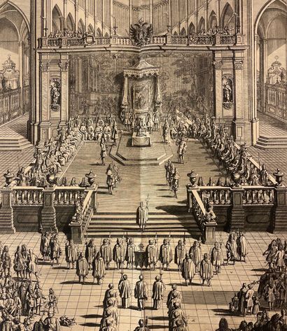 null 焰火板......--关于神圣的帝国和天主教陛下查理六世的庄严就职典礼。罗马人的皇帝......于18日在该省首府根特市庆祝。1717年10月。Gang，Augustin...