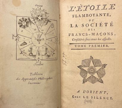 null [TCHOUDY (Louis Théodore, baron de)]. L’Étoile flamboyante, ou La Société des...